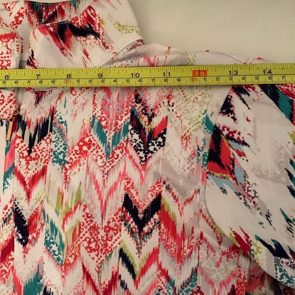 EP NY Long Sleeve Golf Women’s Top 1/4 Zip Multi Print Shirt Size XS - Picture 2 of 9